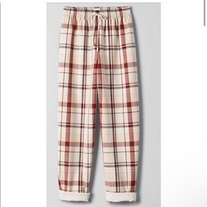 Wilfred cream rust plaid jogger sizes S, L